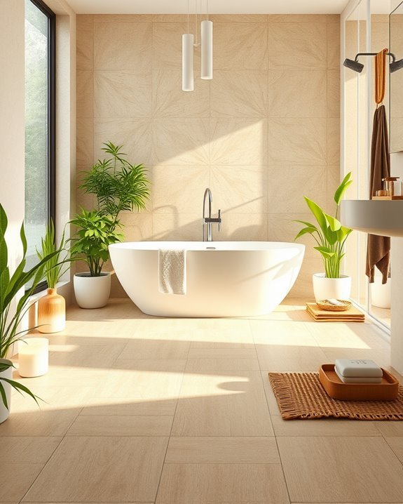 eco friendly bathroom flooring options