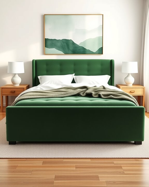 eco friendly green bed design
