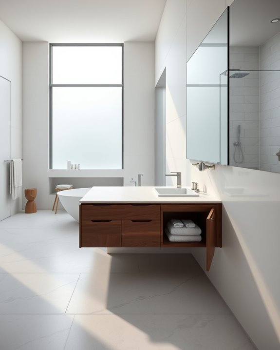 efficient bathroom layout planning