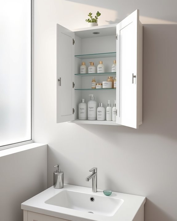 efficient bathroom storage solution