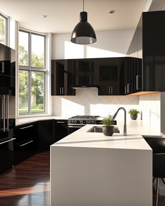 efficient black and cream design