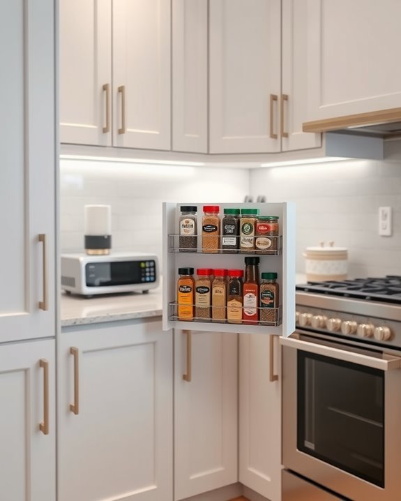 efficient corner spice organization