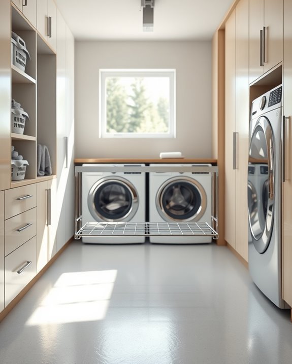 efficient pull out drying racks