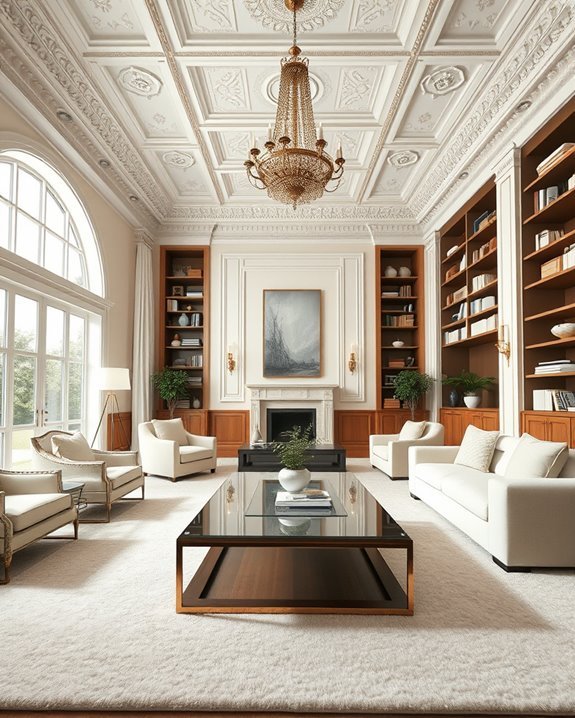 elegant architectural ceiling detail