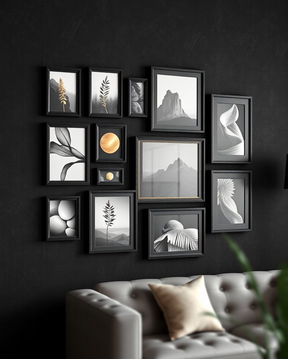 elegant black and gold collage
