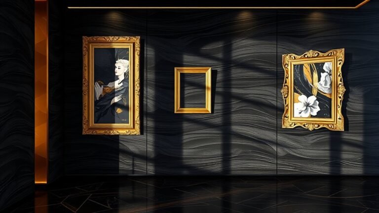 elegant black and gold decor