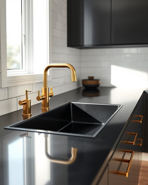 elegant black and gold