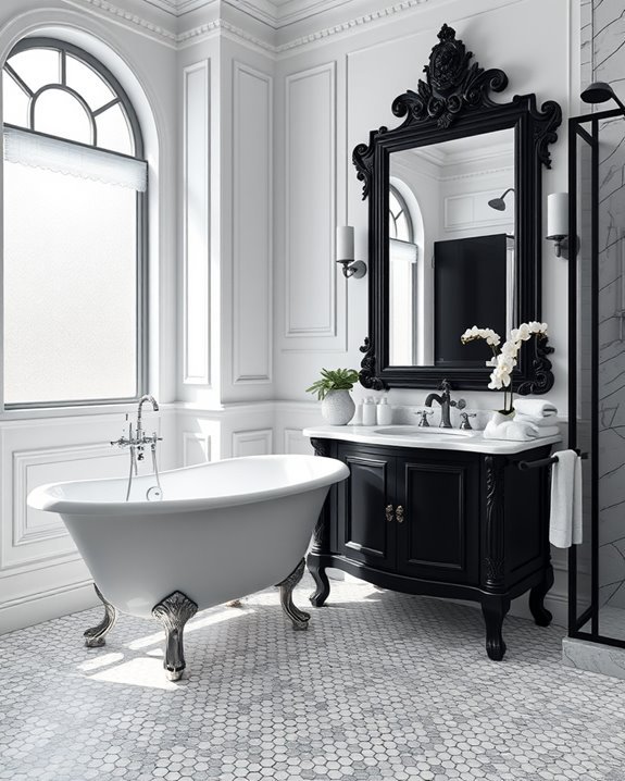 elegant black and white