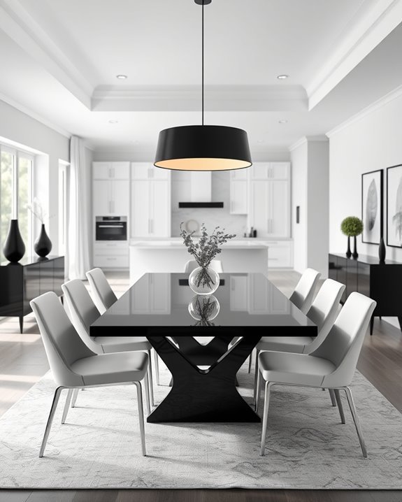 elegant black and white design