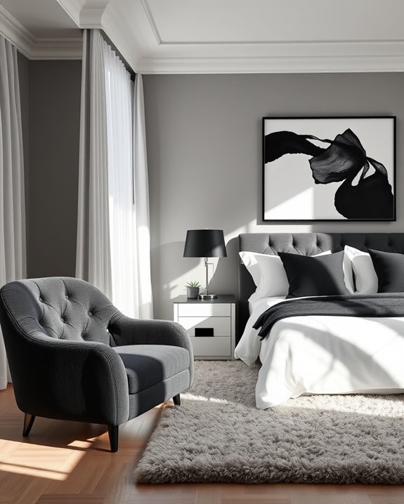 elegant black upholstered chairs