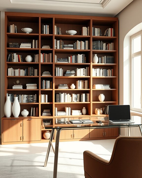 elegant book display organization