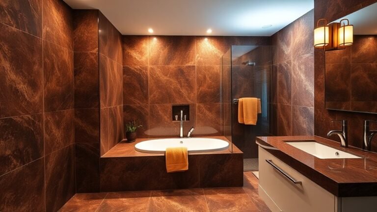 elegant brown granite bathrooms
