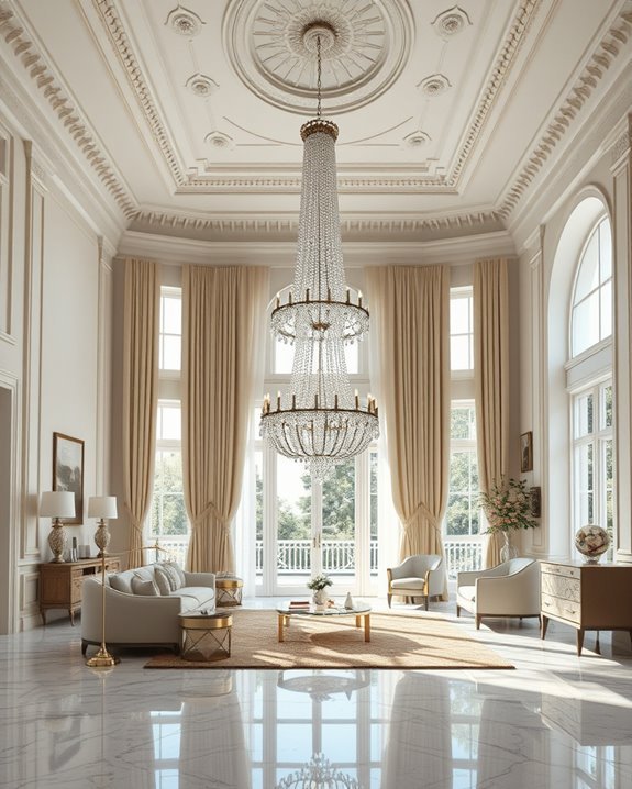 elegant centerpiece lighting design