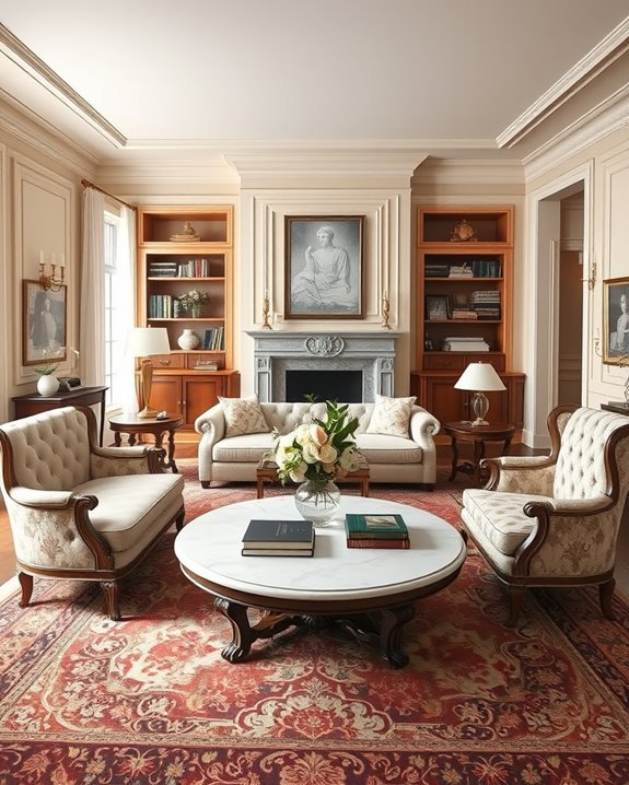 elegant conversation areas created