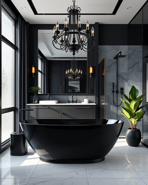 elegant custom black lighting