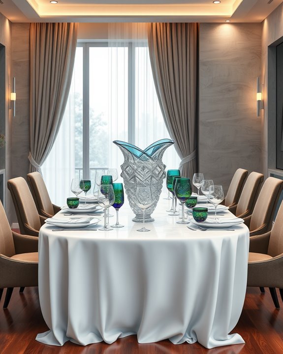 elegant designer glassware trends