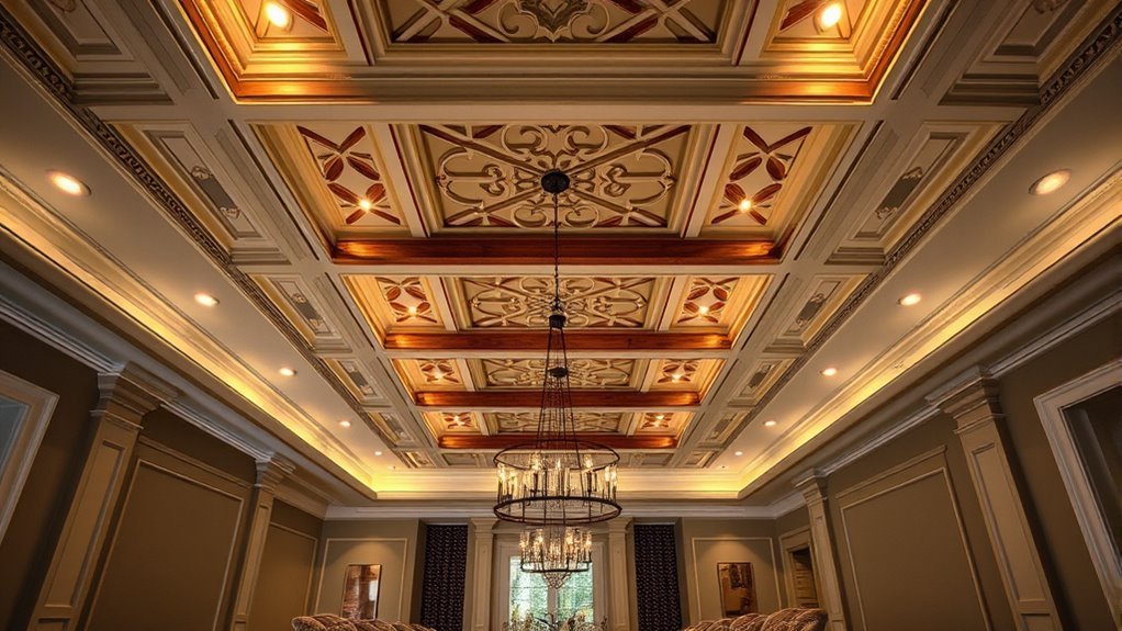 elegant dining room ceilings