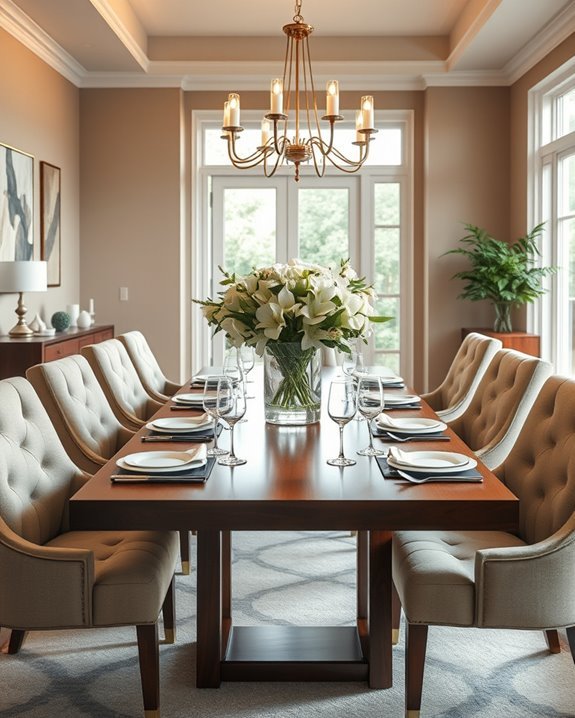 elegant dining room transformation