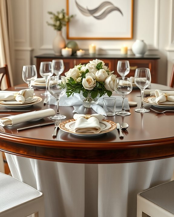 elegant dining table decor