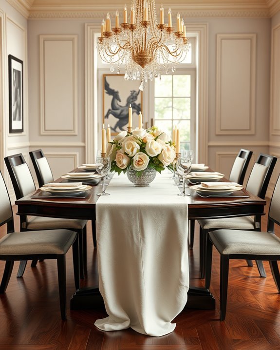 elegant dining table decor