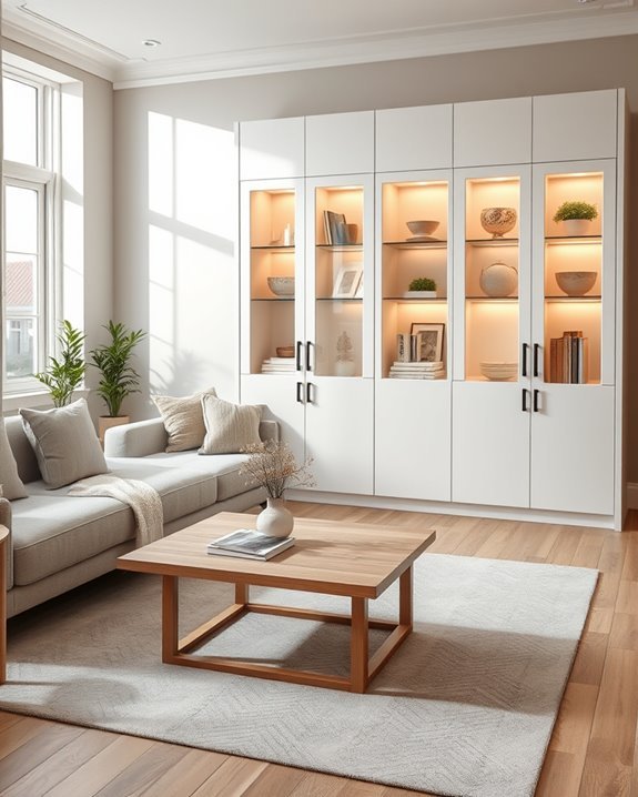 elegant display cabinet styling