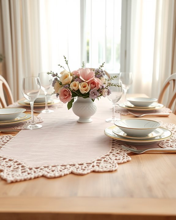 elegant easter table mats