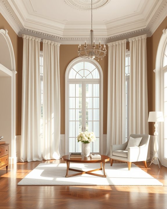 elegant fabric window treatments