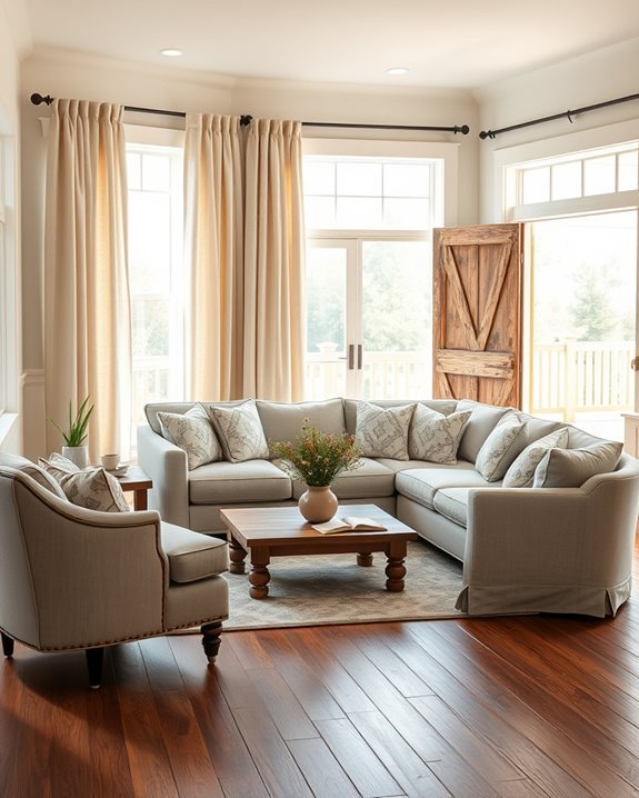 elegant farmhouse window treatments