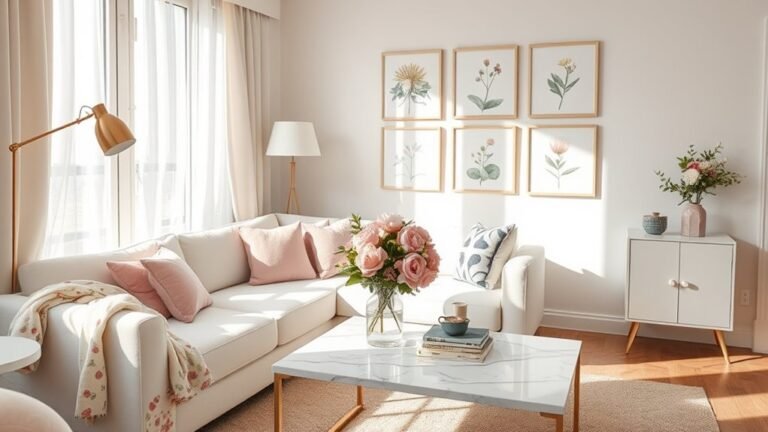 elegant feminine apartment inspiration
