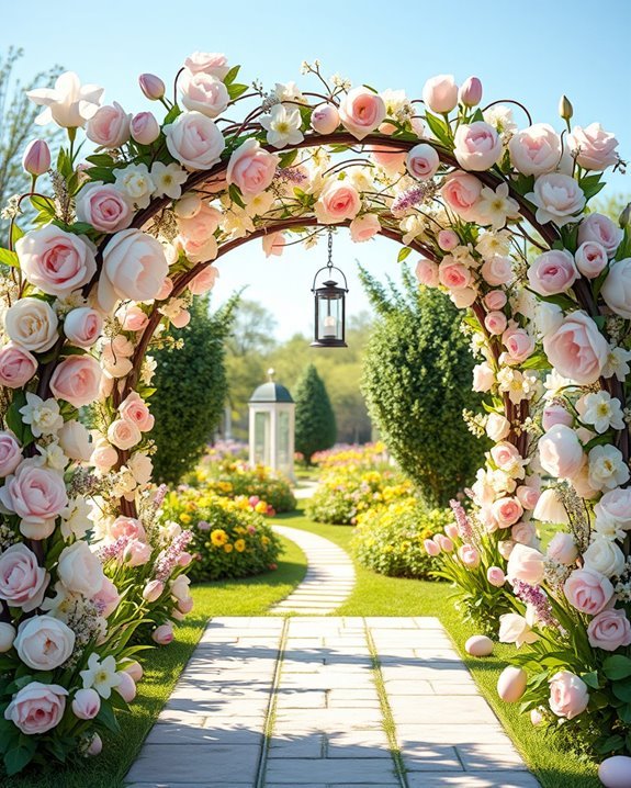 elegant floral archway displays
