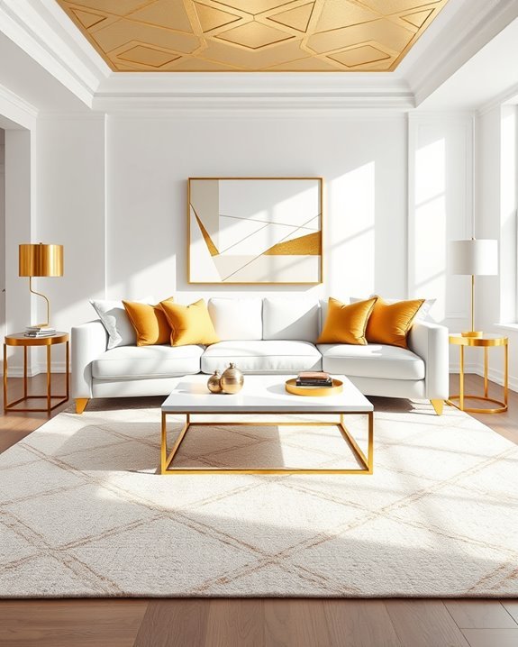 elegant geometric decor accents