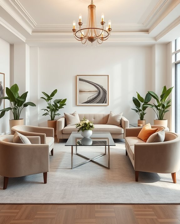 elegant glass coffee tables