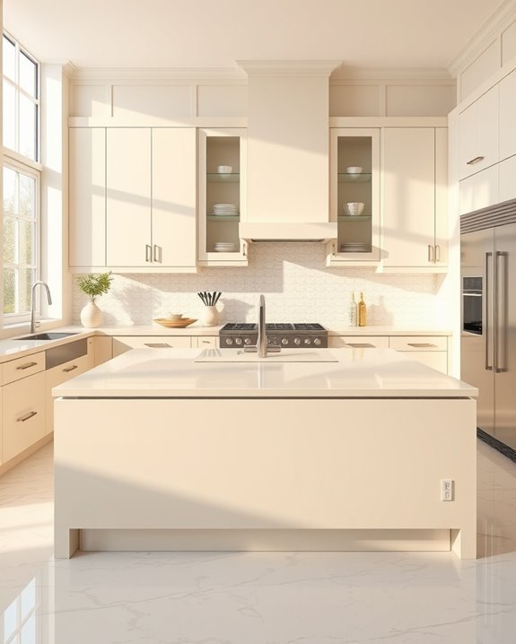 elegant glossy cream aesthetics