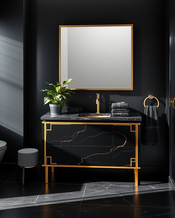 elegant gold accent furniture