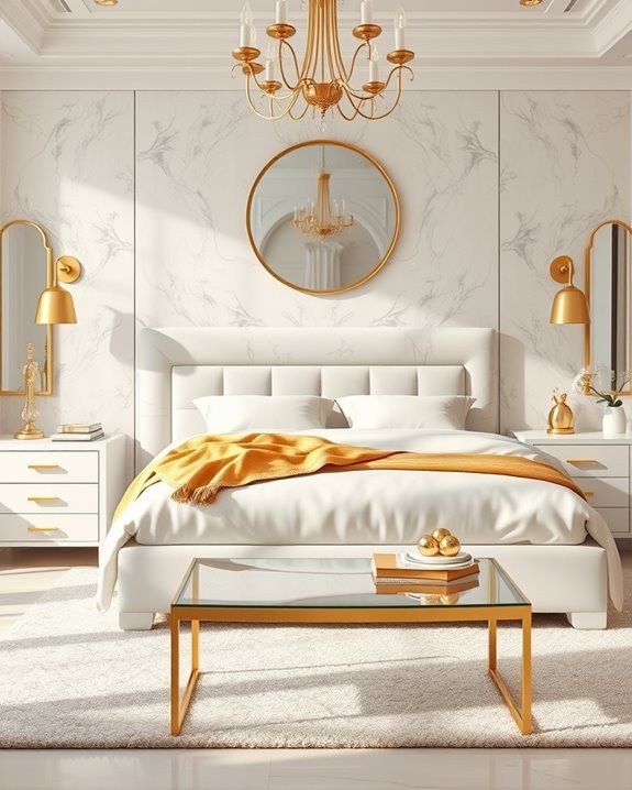 elegant gold hardware accents
