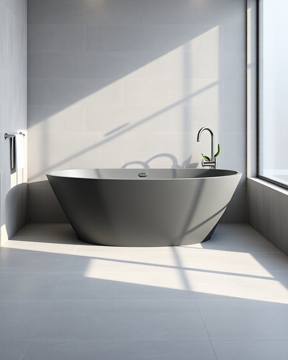 elegant grey bathtub designs