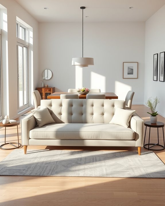 elegant high back sofas