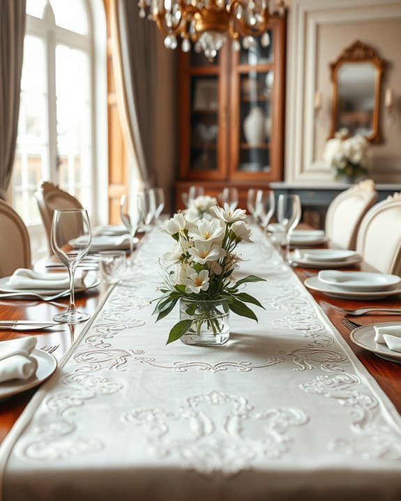 elegant luxury table runners