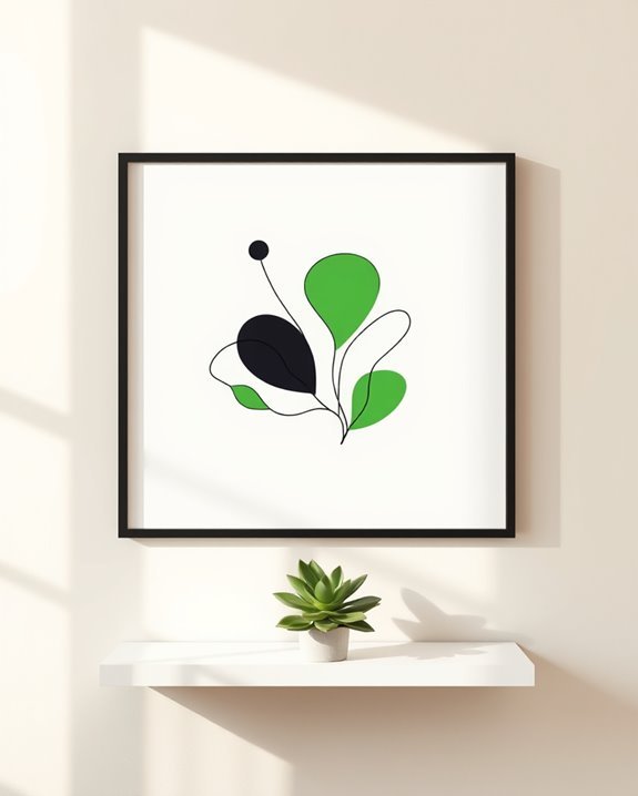 elegant minimalist line art