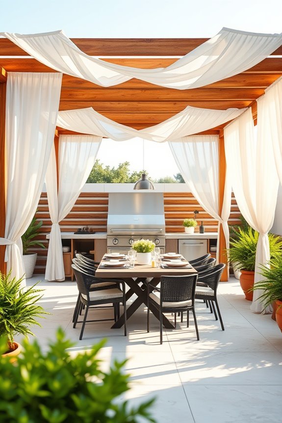 elegant outdoor bbq retreat