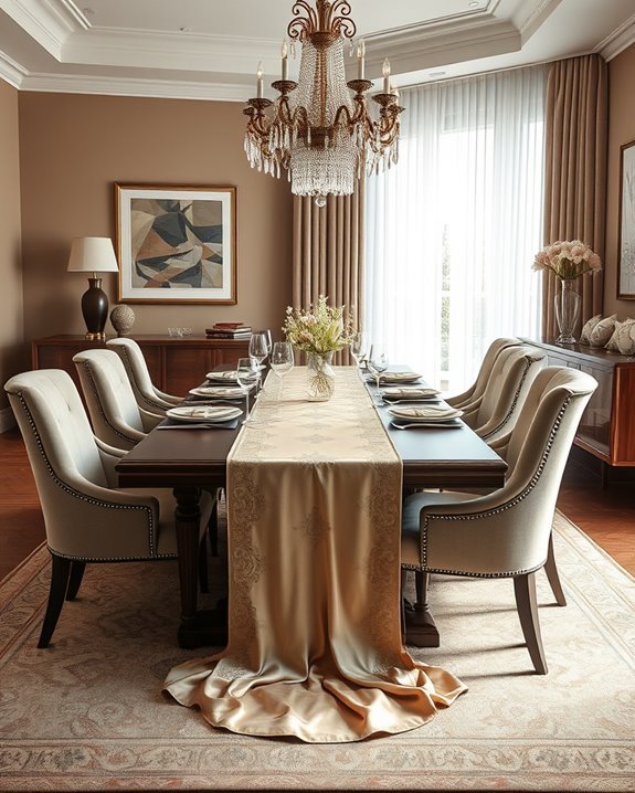 elegant silk and velvet