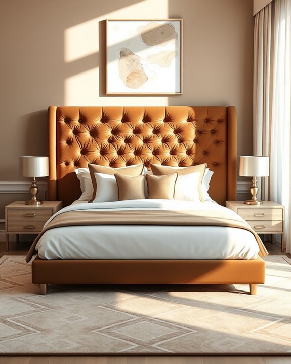 elegant statement headboard design
