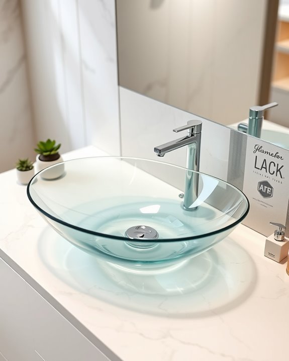 elegant versatile glass sinks