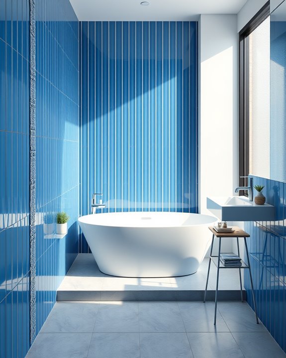 elegant vertical tile borders