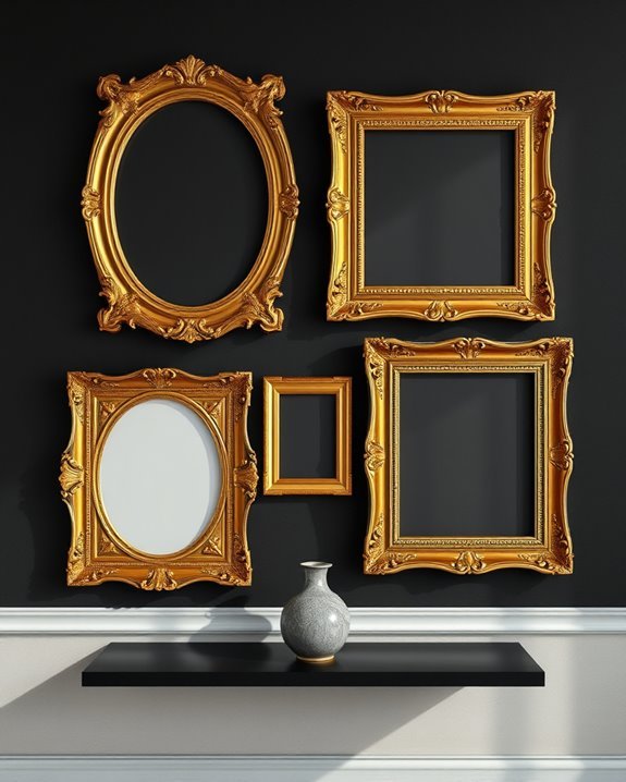 elegant vintage gold frames