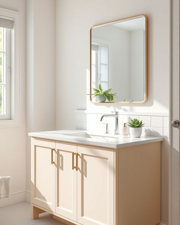elegant warmth in bathrooms