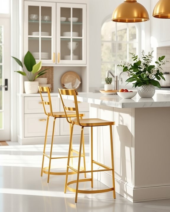 elevate kitchen with gold