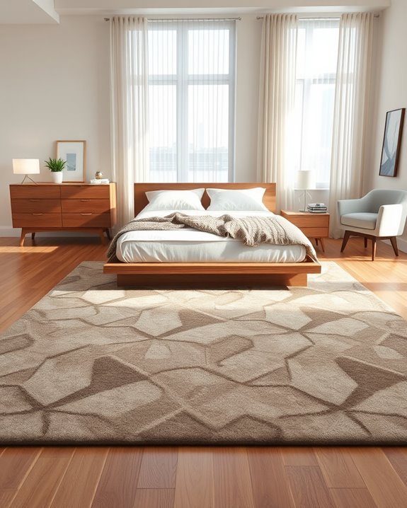 elevate space with statement rugs