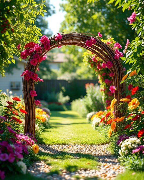 enchanting artistic garden arches