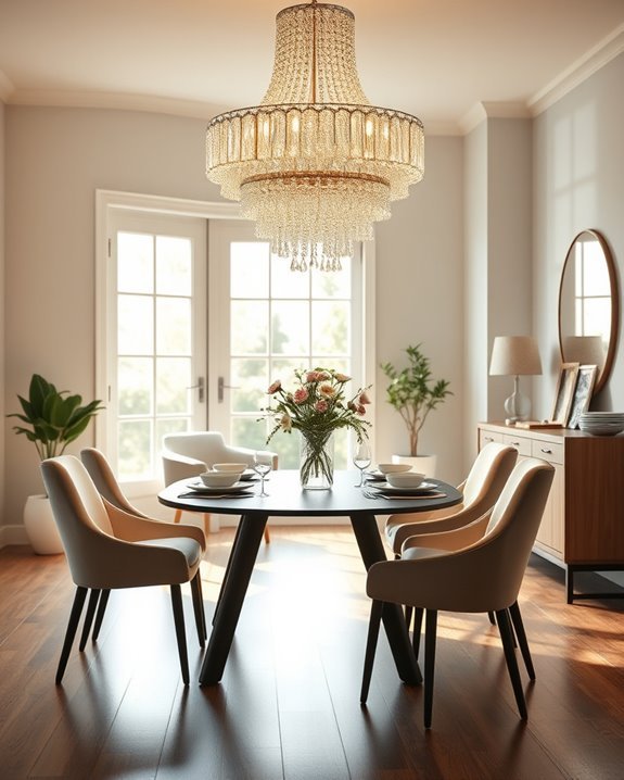 enchanting breakfast area lighting